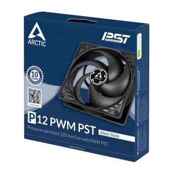 ARCTIC P12 PWM PST – 120 mm Lüfter Hoher statischer Druck Leise Langlebig
